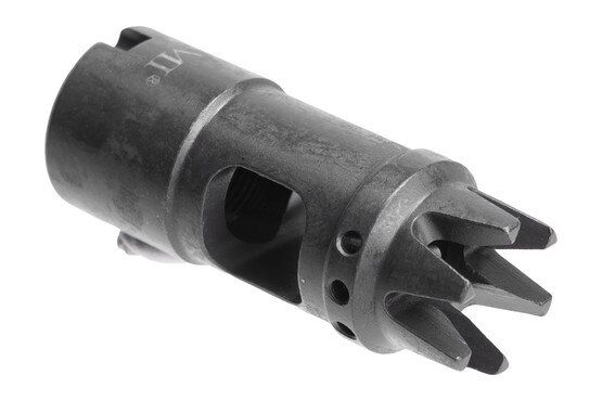 Midwest Industries AK12 M14X1LH Muzzle Brake has a phosphate finish